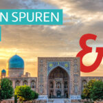 Seidenstraße In Usbekistan: Farbenprächtige Architektur Bei Bewölktem Himmel Seidenstraße In Usbekistan: Farbenprächtige Architektur Bei Bewölktem Himmel